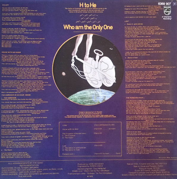 Van Der Graaf Generator – H To He Who Am The Only One