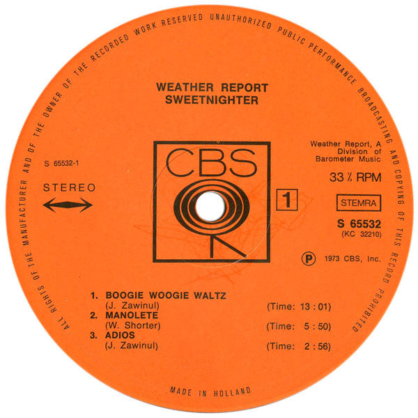 Weather Report – Sweetnighter