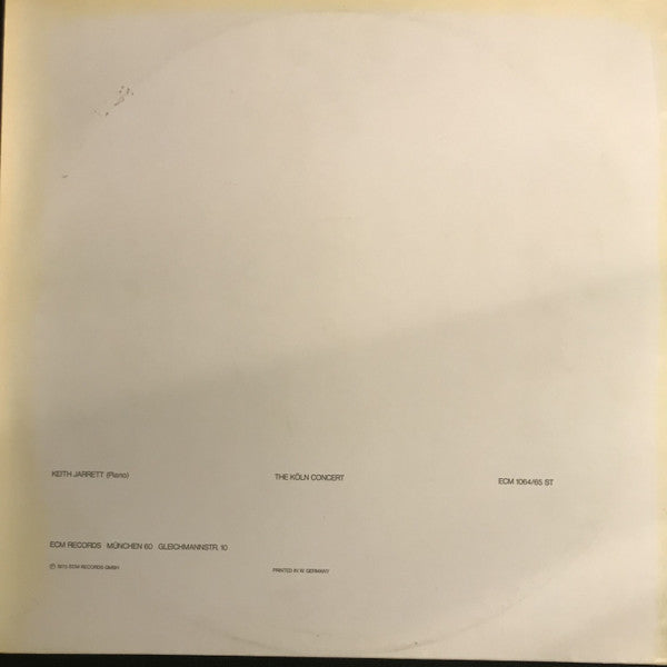 Keith Jarrett – The Köln Concert , 2 LP , ECM