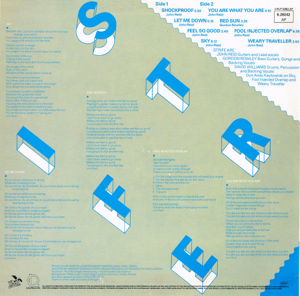 Strife – Back To Thunder