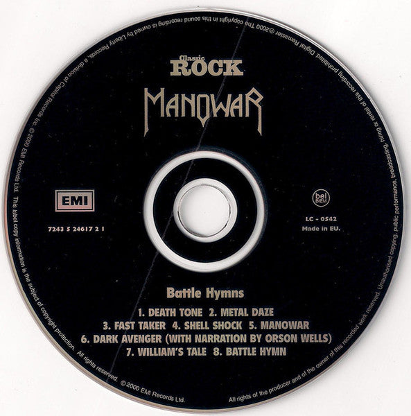 Manowar – Battle Hymns, Classic Rock Series