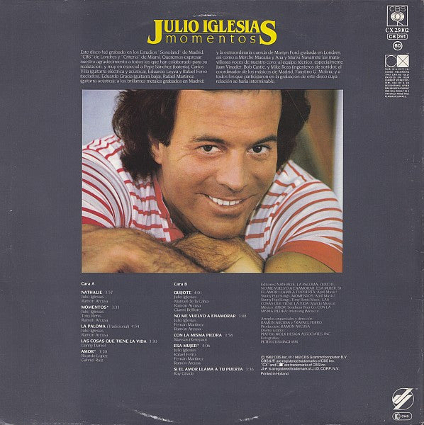 Julio Iglesias – Momentos     , Gatefold