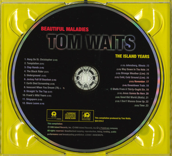 Tom Waits – Beautiful Maladies (The Island Years), CD, Digipak