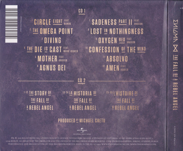 Enigma – The Fall Of A Rebel Angel, 2xCD, Deluxe Edition, Limited Edition, Digipak