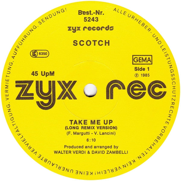 Scotch – Take Me Up (Long Remix Version) , 45 RPM, Maxi-Single