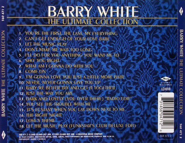 Barry White – The Ultimate Collection