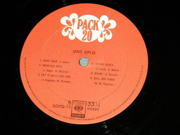 Janis Joplin – Pack 20, Gatefold , Japan , fara OBI