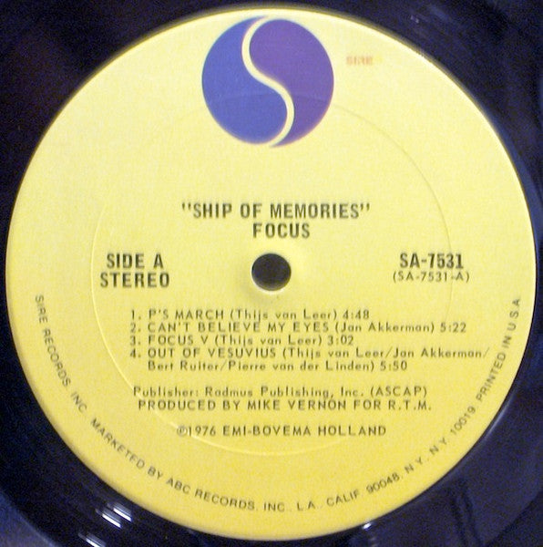 Focus – Ship Of Memories