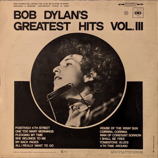 Bob Dylan – Bob Dylan's Greatest Hits Vol III