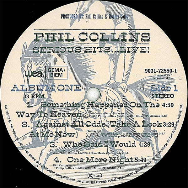 Phil Collins – Serious Hits...Live!   , 2LP , Gatefold