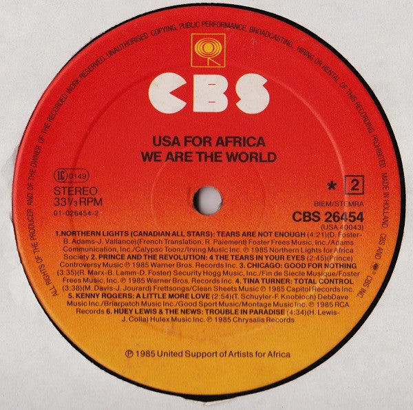 USA For Africa – We Are The World
