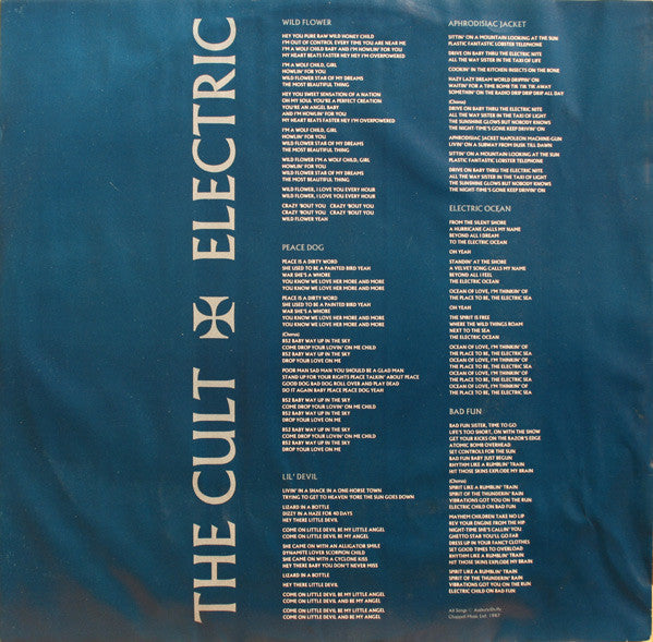 The Cult – Electric , Gatefold