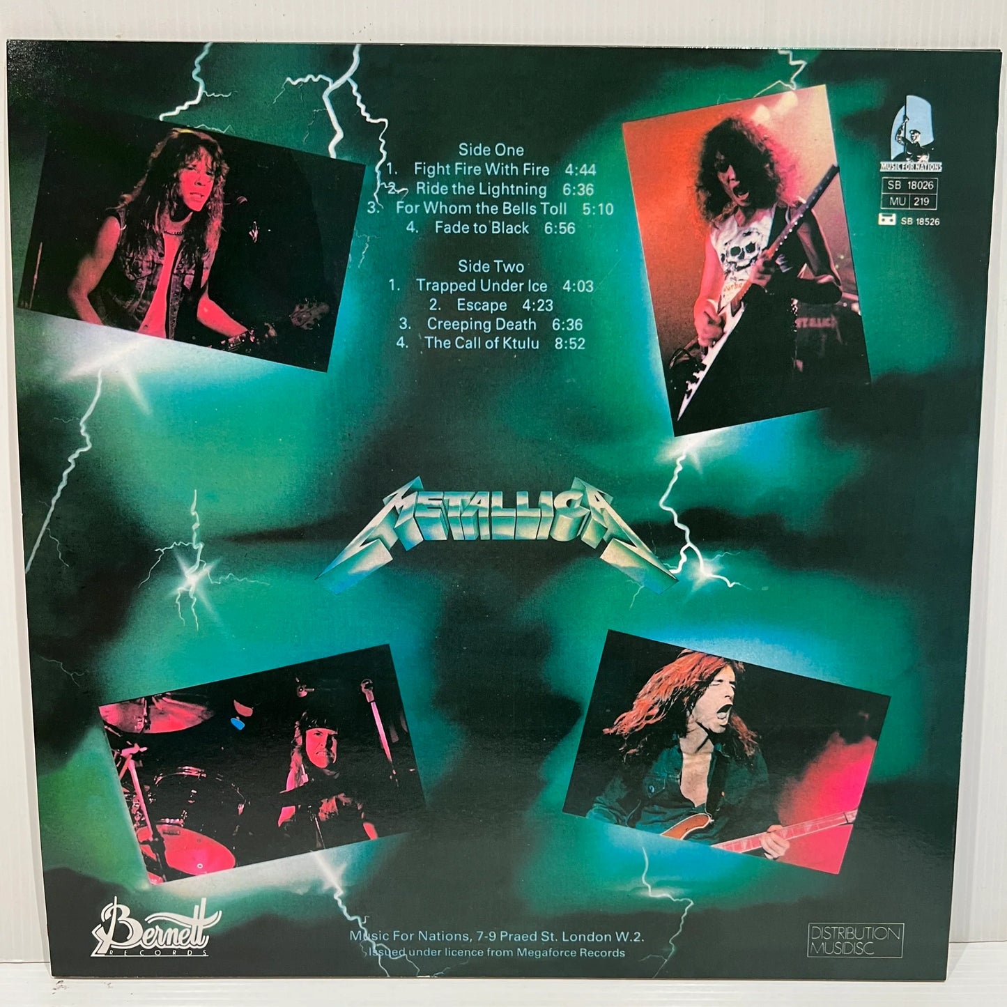 Metallica - Ride The Lightning - rare Picture Disc Edition