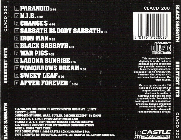 Black Sabbath – Greatest Hits