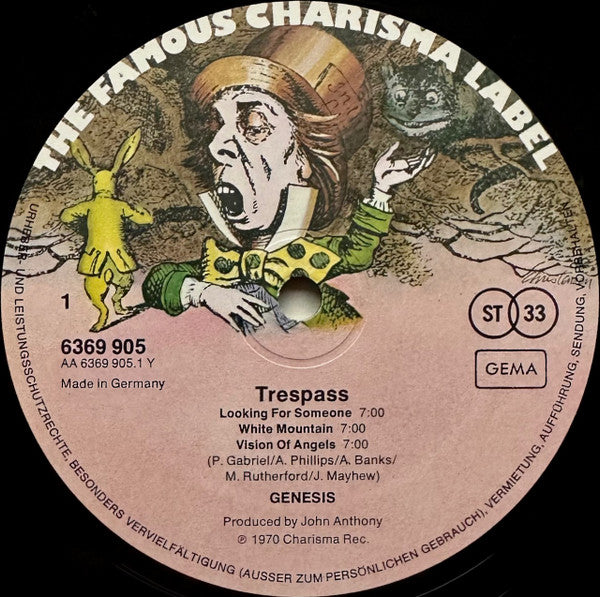 Genesis – Trespass   ,  Gatefold