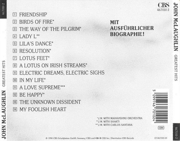 John McLaughlin – Greatest Hits