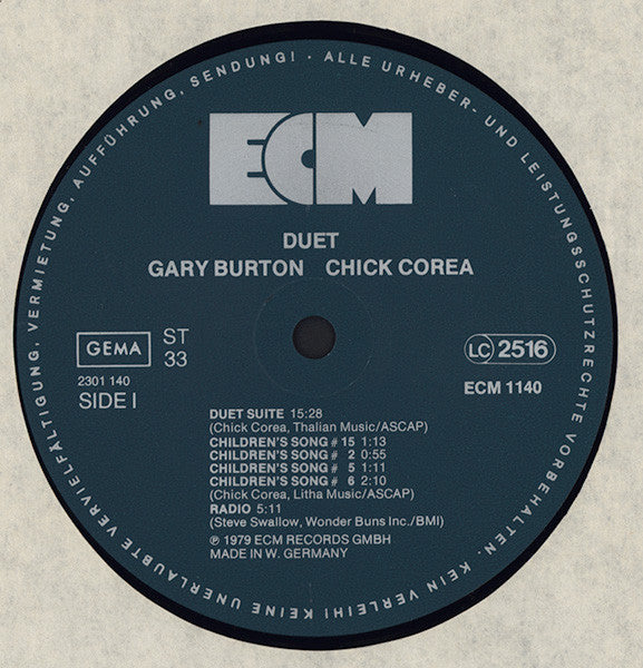 Gary Burton / Chick Corea – Duet