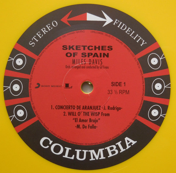 Miles Davis ‎– Sketches Of Spain   ,  Limited Edition,  Yellow, 180 gram