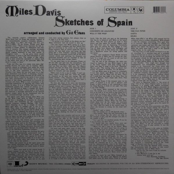 Miles Davis ‎– Sketches Of Spain   ,  Limited Edition,  Yellow, 180 gram