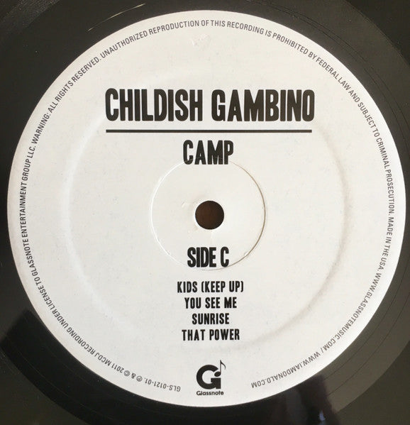 Childish Gambino – Camp   , 2 LP , Limited Edition,  180 g, Double Gatefold