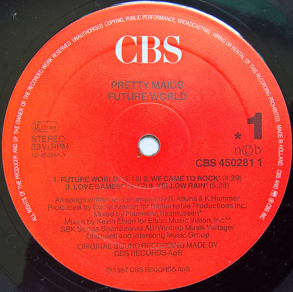 Pretty Maids ‎– Future World
