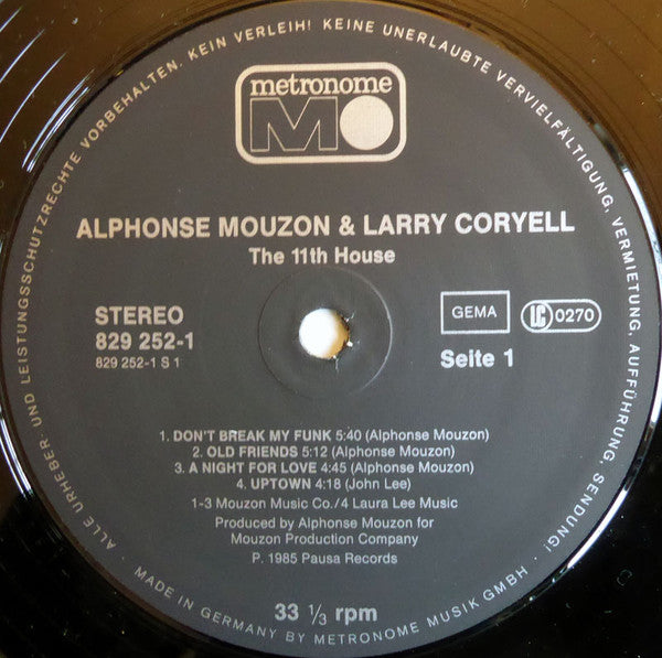 Alphonse Mouzon & Larry Coryell – The 11th House