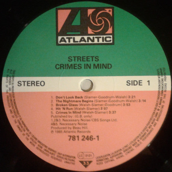 Streets – Crimes In Mind