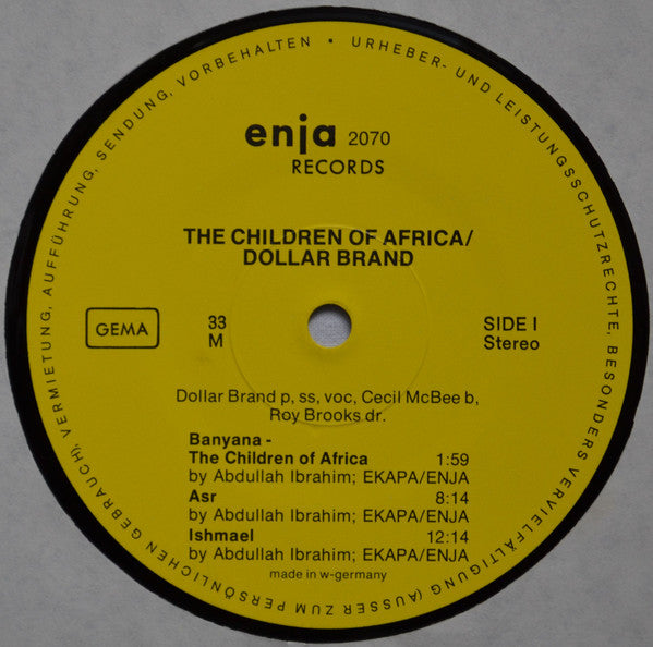 Dollar Brand – The Children Of Africa