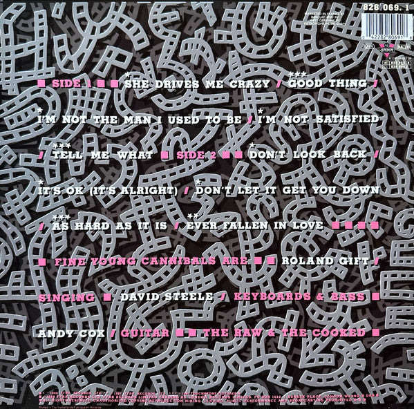 Fine Young Cannibals – The Raw & The Cooked