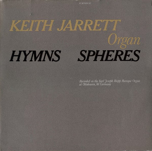 Keith Jarrett ‎– Hymns Spheres   ,  2LP , Gatefold  , ECM