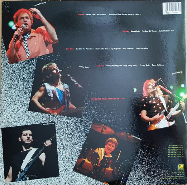 Styx ‎– Caught In The Act Live   ,   2 ×  LP,  Gatefold