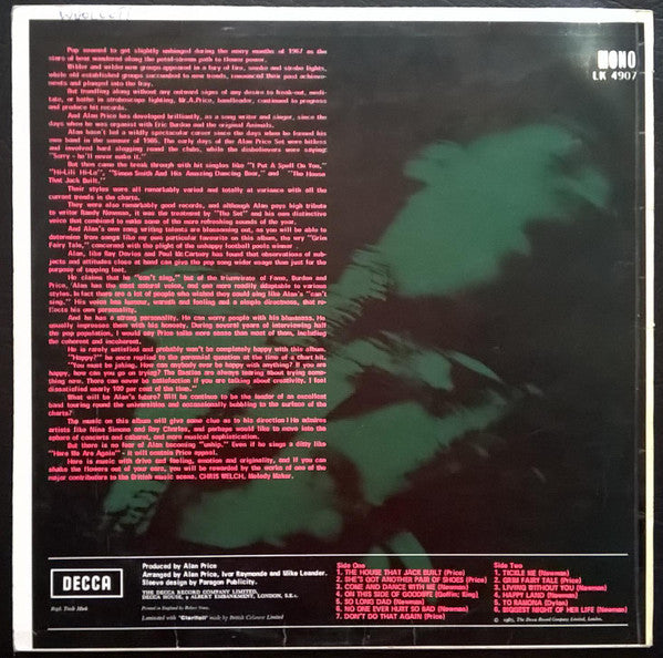 Alan Price – A Price On His Head