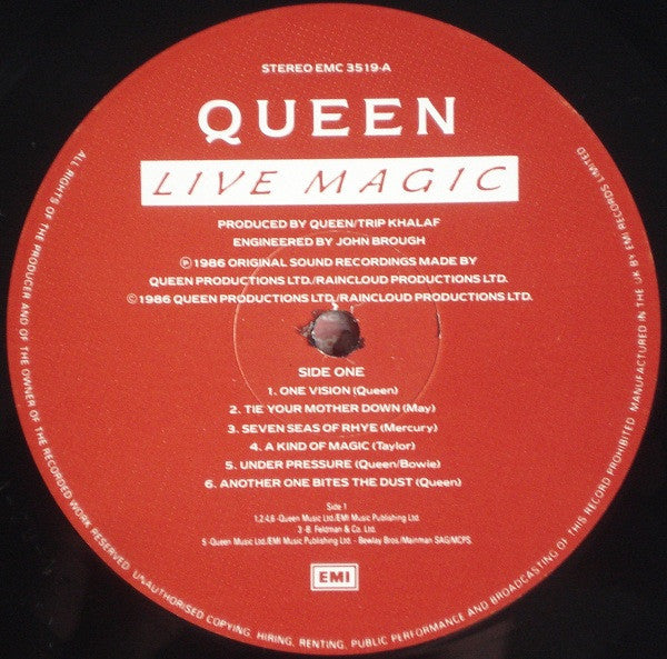 Queen – Live Magic, Gatefold