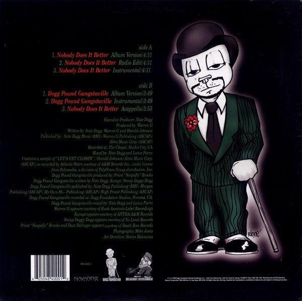 Nate Dogg Featuring Warren G – Nobody Does It Better, Vinyl, 12", Single, 33 ⅓ RPM