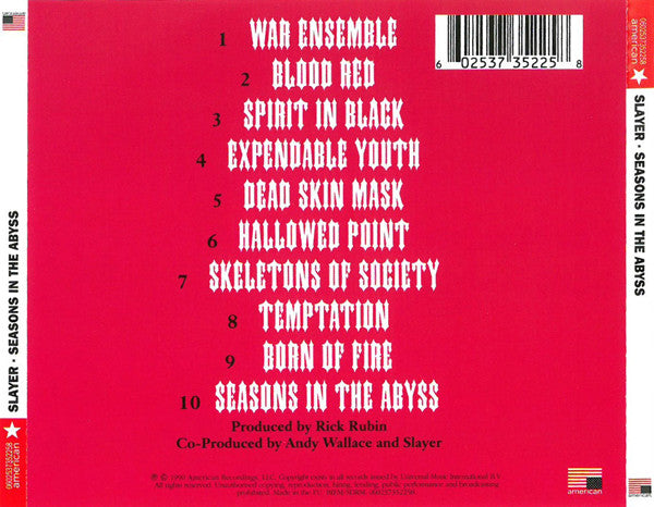 Slayer – Seasons In The Abyss