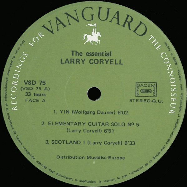 Larry Coryell – The Essential   ,  2LP , Gatefold