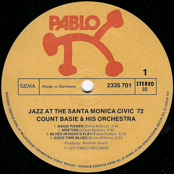 Various – Jazz At The Santa Monica Civic '72, 	 3 x LP,  Box Set, incl. poster