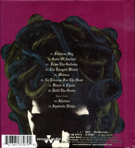 Paradise Lost – Medusa   ,  Limited Edition,  Digibook