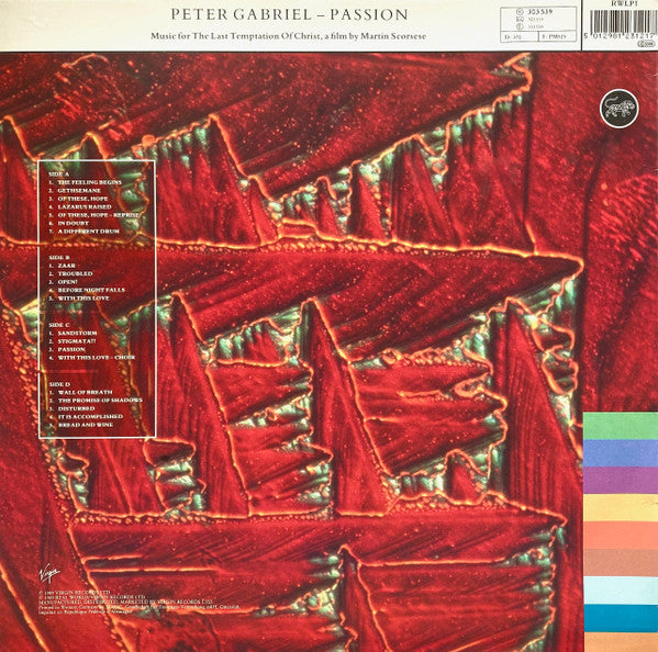 Peter Gabriel ‎– Passion    ,  2LP