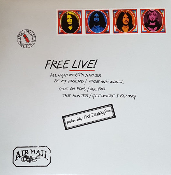 Free – Free Live!,  Envelope cover