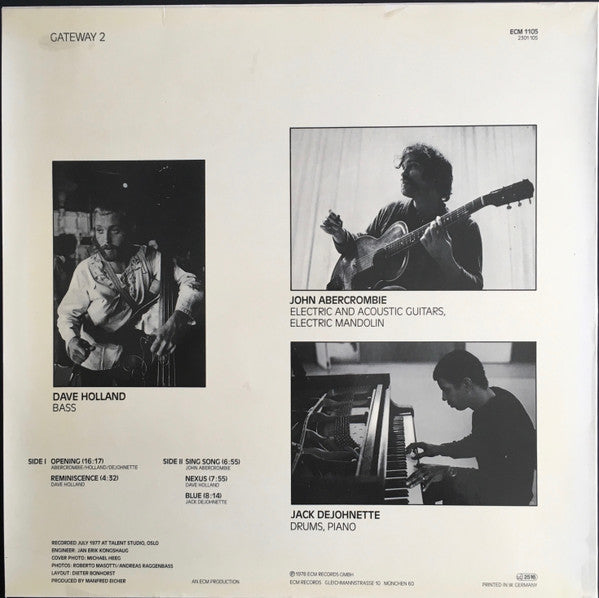 John Abercrombie, Dave Holland, Jack DeJohnette – Gateway 2  ,  ECM