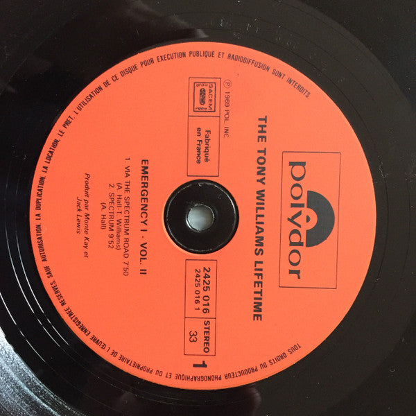 The Tony Williams Lifetime ‎– Emergency! featuring John McLaughlin