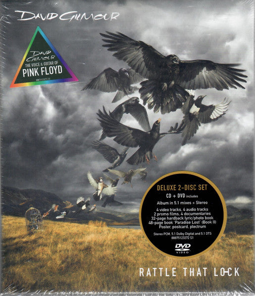 David Gilmour – Rattle That Lock  ,  DeLuxe BOX , CD + DVD , Booklet , book , postcard ....