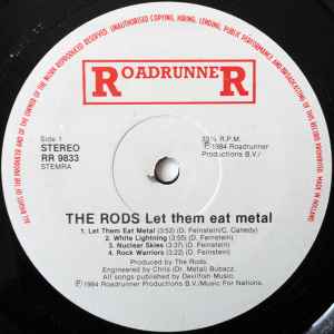 The Rods ‎– Let Them Eat Metal