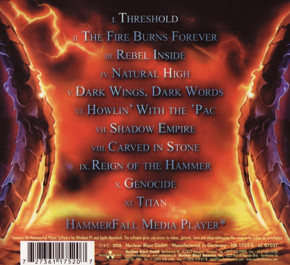 HammerFall – Threshold ,  Digipak