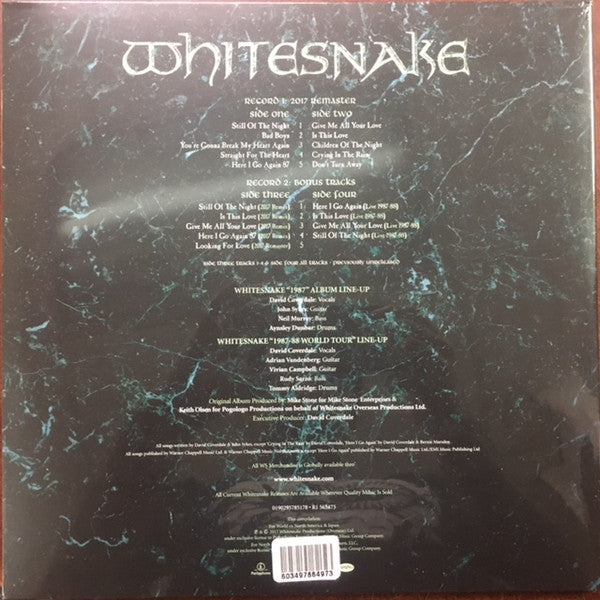 Whitesnake – 1987, 2x LP, Stereo, 180gm, 30th Anniversary Edition