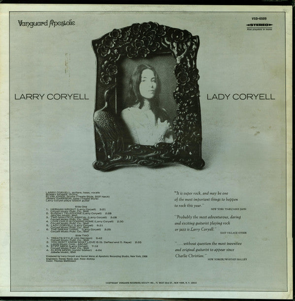 Larry Coryell ‎– Lady Coryell