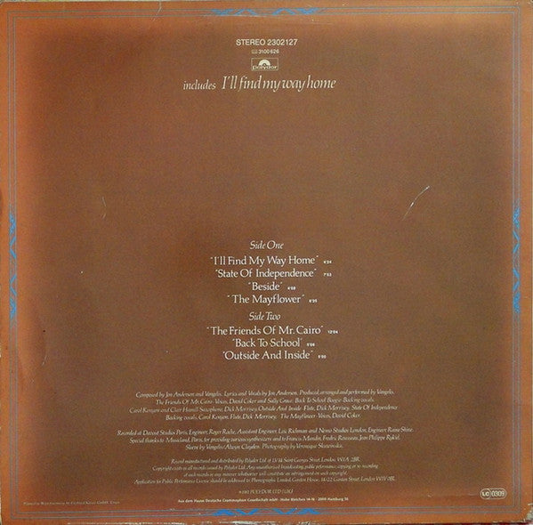 Jon And Vangelis* – The Friends Of Mr. Cairo