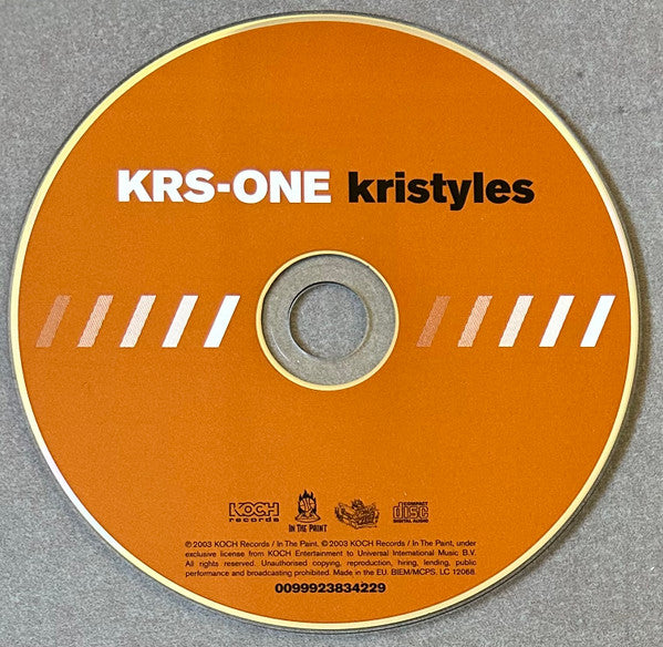 KRS-One – Kristyles   ,  CD