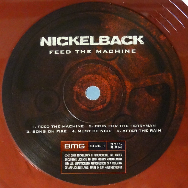 Nickelback ‎– Feed The Machine  ,  Limited Edition, Red & Black Marble